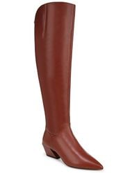 Franco Sarto - Gwyn Wide Calf Leather Bootie - Lyst