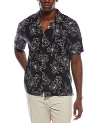 Vince - Linen-Blend Cabana Shirt - Lyst