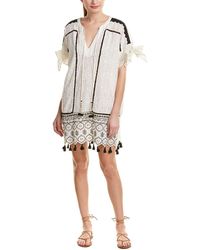 Hemant & Nandita Eyelet Kaftan - White