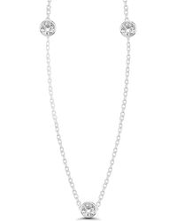 Lab Grown Diamonds - 14K 3.50 Ct. Tw. Lab-Grown Diamond By The Yard Necklace - Lyst