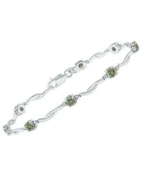 Gemstones - 1.52 Ct. Tw. Diamond & Amethyst Bracelet - Lyst