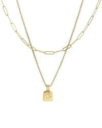 Adornia - 14K Plated Stainless Steel Necklace - Lyst