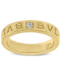 BVLGARI - 18K 0.01 Ct. Tw. Diamond Ring - Lyst