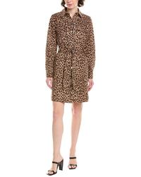 Anne Klein - Tie Waist Shirtdress - Lyst