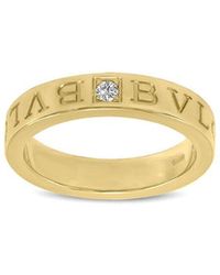 BVLGARI - 18K 0.01 Ct. Tw. Diamond Ring - Lyst