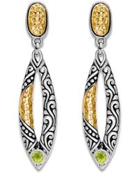 Samuel B. - 0.24 Ct. Tw. Peridot Drop Earrings - Lyst