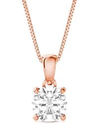Amairah - 14K 5.00 Ct. Tw. Lab-Grown Diamond Solitaire Pendant Necklace - Lyst