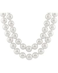 Splendid - Silver 12-13mm Shell Pearl Necklace - Lyst