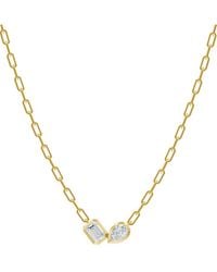 Lab Grown Diamonds - 18K Over 1.70 Ct. Tw. Lab-Grown Diamond Necklace - Lyst
