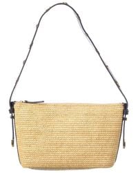 Madewell - Straw Leather Sun Stud Shoulder Bag - Lyst