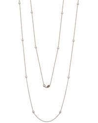Suzy Levian - 14k Rose Gold 2.00 Ct. Tw. Diamond Station Necklace - Lyst
