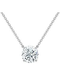Sabrina Designs Lab Grown Diamonds - 14K 1.50 Ct. Tw. Lab-Grown Diamond Solitaire Necklace - Lyst