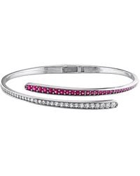 Rina Limor - 1.63 Ct. Tw. Lab-Grown Created Ruby #7, Created Sapphire Wrap Bangle Bracelet - Lyst
