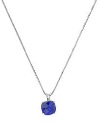 MaxColor - 14K 2.25 Ct. Tw. Lab-Grown Sapphire Pendant Necklace - Lyst