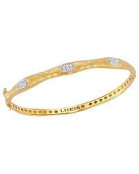 Reiss - 14K 0.18 Ct. Tw. Diamond Bangle Bracelet - Lyst