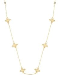 Gabi Rielle - Shining Moment 14k Over Silver Cz Enchanting Clover Necklace - Lyst