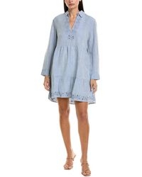 Tommy Bahama St. Lucia Linen-Blend Floral Dress in Black | Lyst