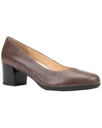 Geox Leather D Annya Mid B Closed Toe Heels in Black - Save 1% - Lyst