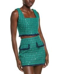 Endless Rose - Cropped Tweed Wool-Blend Tank - Lyst