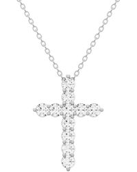 Lab Grown Diamonds - 14K 4.00 Ct. Tw. Lab-Grown Diamond Necklace - Lyst