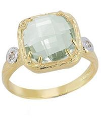 Reiss - 14k 3.53 Ct. Tw. Diamond & Green Amethyst Ring - Lyst