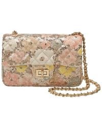 Tiffany & Fred Paris - Sequin & Leather Quilted Shoulder Bag - Lyst