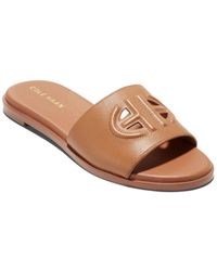 Cole Haan - Flynn Leather Slide Sandal - Lyst