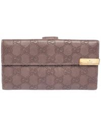 Gucci - Ssima Leather Continental Wallet - Lyst