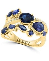 Effy Fine Jewelry - 14K 2.77 Ct. Tw. Diamond & Sapphire Ring - Lyst