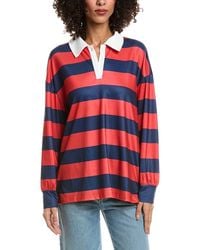 Madison Miles - Stripe Polo Shirt - Lyst