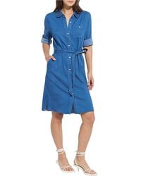 Lyssé - Delphine Roll Tab Shirt Dress - Lyst