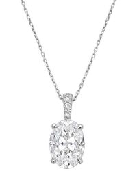 Diana M. Jewels - Diana M. 14K 10.25 Ct. Tw. Lab-Grown Diamond Pendant Necklace - Lyst