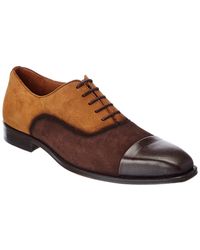Mezlan Men's Groningen Embossed Patterned Black Suede Slip On Loafer Shoes 18349 