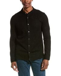 John Varvatos - Glenn Regular Fit Wool-blend Shirt - Lyst