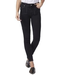 PAIGE - Hoxton High Rise Ultra Skinny Ankle Jean - Lyst