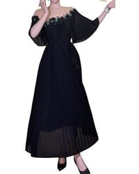 BRC By BURRYCO - Off Shoulder Solid Maxi Dress - Lyst