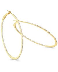 Sabrina Designs - 14k 0.95 Ct. Tw. Diamond Inside Out Hoops - Lyst