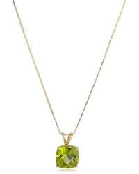 MaxColor - 14k 1.75 Ct. Tw. Peridot Pendant Necklace - Lyst