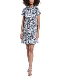 tyler boe - Kristen Inverted Pleat Jacquard Mini Dress - Lyst