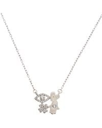 Argento Vivo - Silver Cz All Luck Necklace - Lyst