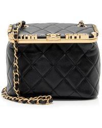 CHANEL - Lambskin Paris-Monaco Vanity Case (Authentic Pre-Loved) - Lyst