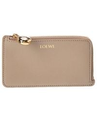 Loewe - Pebble Coin Leather Card Holder - Lyst
