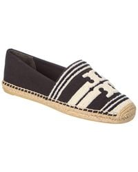 Tory Burch - Double T Canvas Espadrilles - Lyst