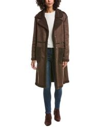 Frye - Faux Shearling Coat - Lyst