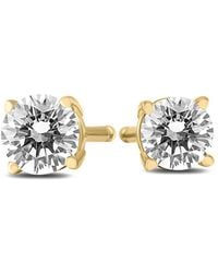 True Diamond - 14k 0.37 Ct. Tw. Diamond Studs - Lyst