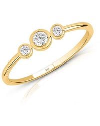 MaxColor - 10K 0.15 Ct. Tw. Lab-Grown Diamond Trio Ring - Lyst