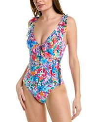 Tommy Bahama - Watercolor Floral Wrap One-piece - Lyst