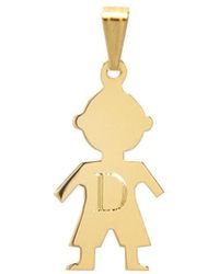 Jane Basch - 14k Boy Initial Enhancer (a-z) - Lyst