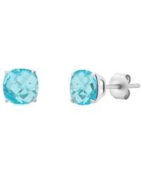 MaxColor - 14k 4.10 Ct. Tw. Swiss Blue Topaz Studs - Lyst
