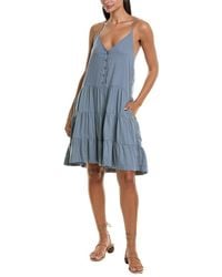 Splendid - Shannon Tier Linen-Blend Mini Dress - Lyst